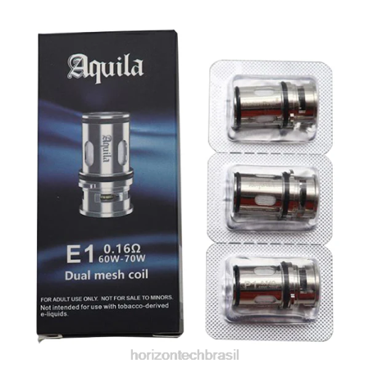 HorizonTech Aquila bobina (pacote com 3) e2 - 0,14 ohm (pacote com 3) 844613 HorizonTech vape brasil