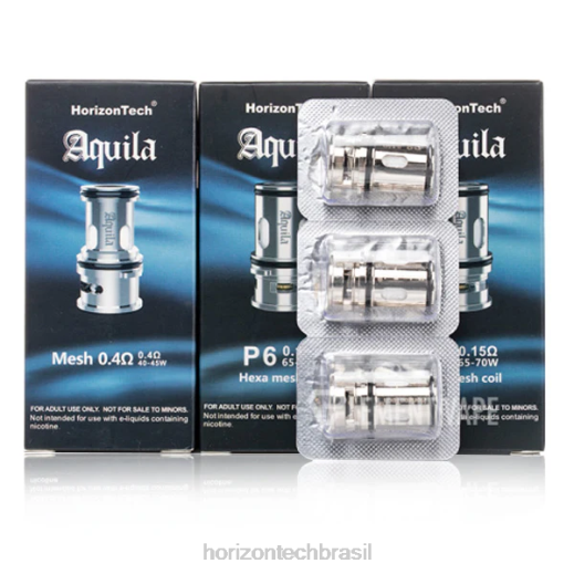HorizonTech Aquila bobina (pacote com 3) p6 - 0,15 ohm (pacote com 3) 8446183 HorizonTech vape brasil