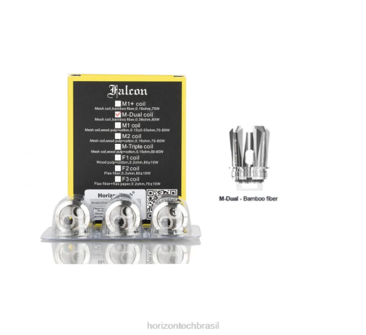 HorizonTech Falcon bobinas (pacote com 3) bobina de malha dupla m 0,38 ohm 8446165 horizon tech vape