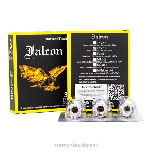 HorizonTech Falcon bobinas (pacote com 3) bobina f2 0,2ohm 8446160 HorizonTech vape kit