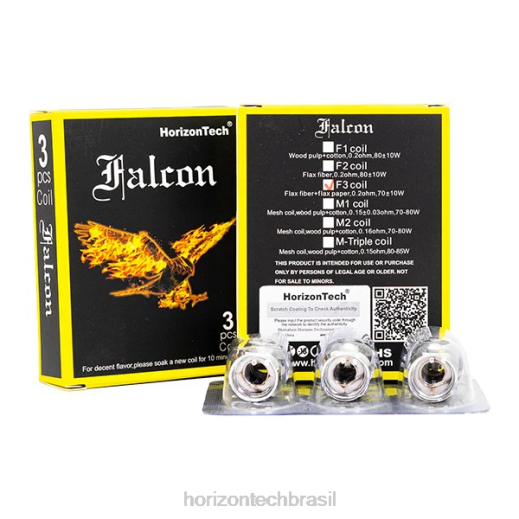 HorizonTech Falcon bobinas (pacote com 3) bobina f3 0,2ohm 8446161 HorizonTech brasil