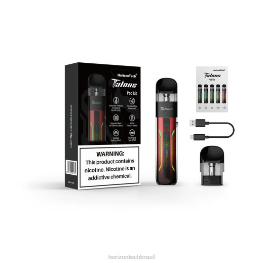 HorizonTech Talons kit iniciante cinábrio vermelho 8446202 HorizonTech vape kit