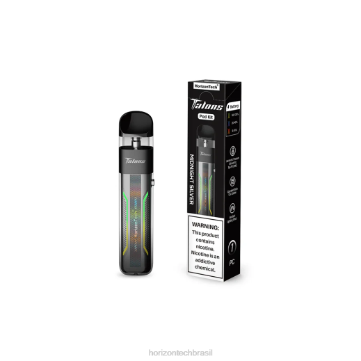 HorizonTech Talons sistema de pod meia-noite prata 8446196 HorizonTech disposable vape