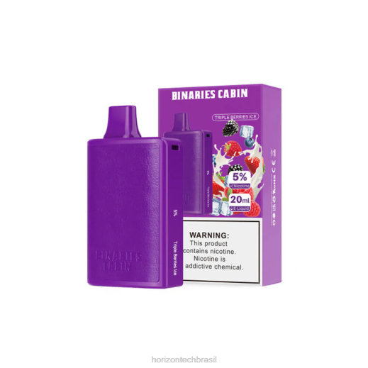 HorizonTech Binaries Cabin descartável 20ml gelo de frutas triplas 844684 HorizonTech disposable vape