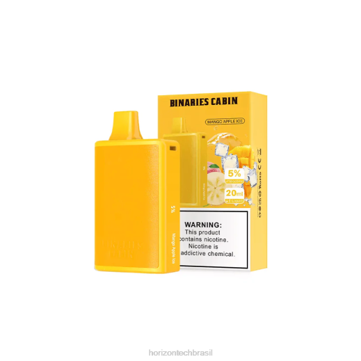 HorizonTech Binaries Cabin descartável 20ml gelo de manga e maçã 844683 HorizonTech vape brasil