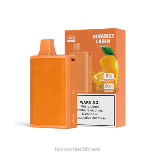 HorizonTech Binaries Cabin descartável 20ml laranja 844663 HorizonTech vape brasil