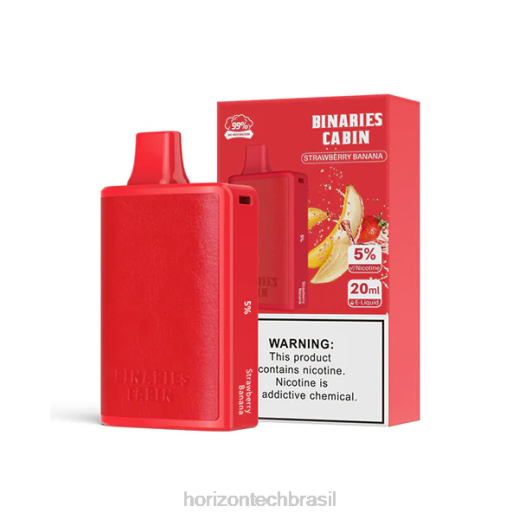 HorizonTech Binaries Cabin descartável 20ml morango banana 844669 Horizon tech vape tank