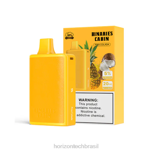 HorizonTech Binaries Cabin descartável 20ml piña colada 844666 Horizon tech company