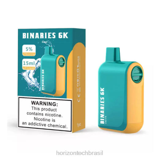 HorizonTech Binaries Cabin descartável 15ml claro 844647 Horizon tech vape coils