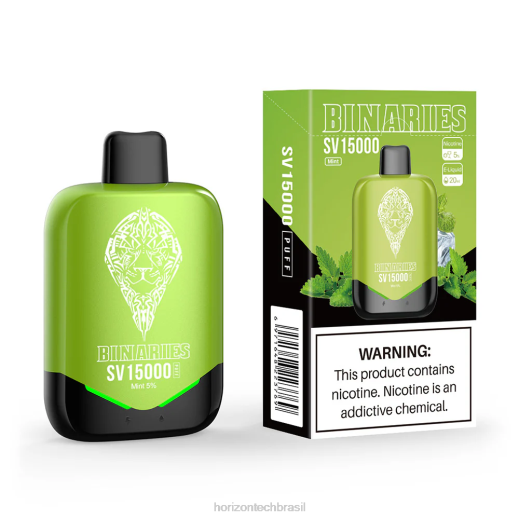 HorizonTech Binaries Cabin SV descartável hortelã 844690 HorizonTech vape kit